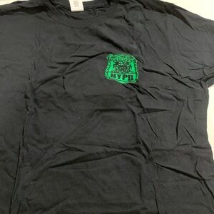 Gildan Black Tee with Green Graphic
